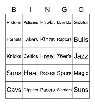 2022 NBA ALL STAR WEEKEND Bingo Card