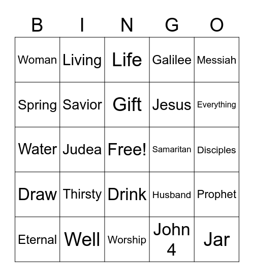 Midweek Bingo Card