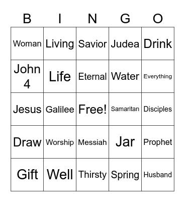 Midweek Bingo Card