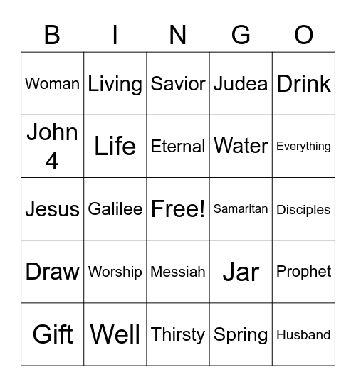 Midweek Bingo Card