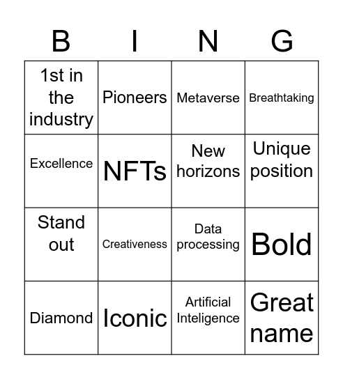 CKO Bingo Card