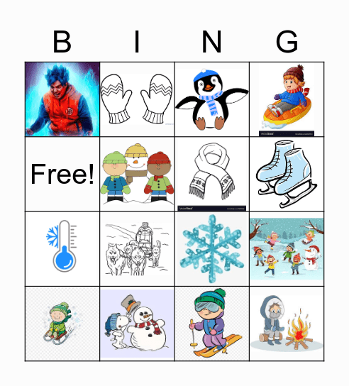 Winter  Bingo! Bingo Card