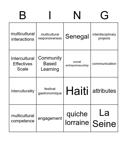 MULTI BINGO - COB Bingo Card