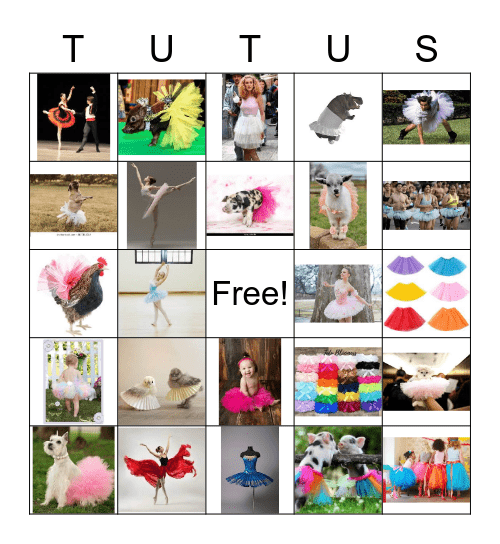 Twos-Day TuTus - 2/2/22 Bingo Card