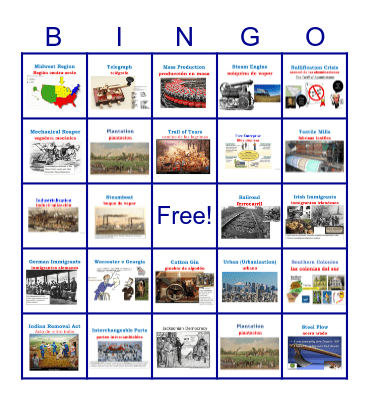 Industry/Jackson Bingo Card