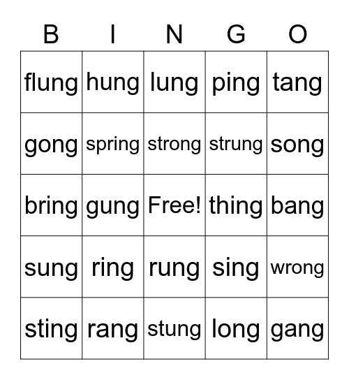 Bingo Card