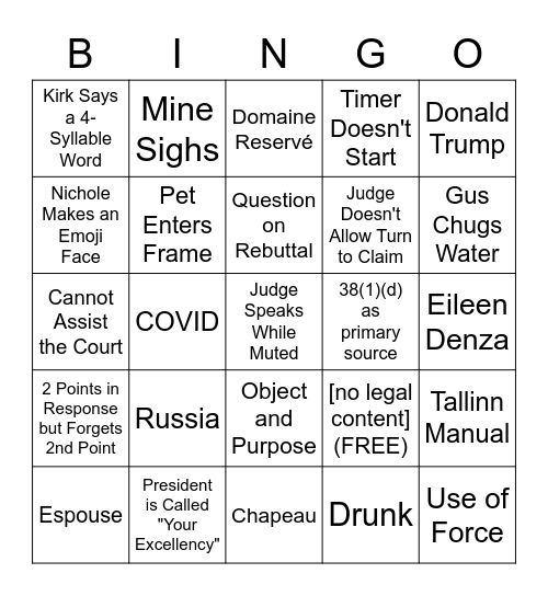 Jessup Bingo 2022 Bingo Card