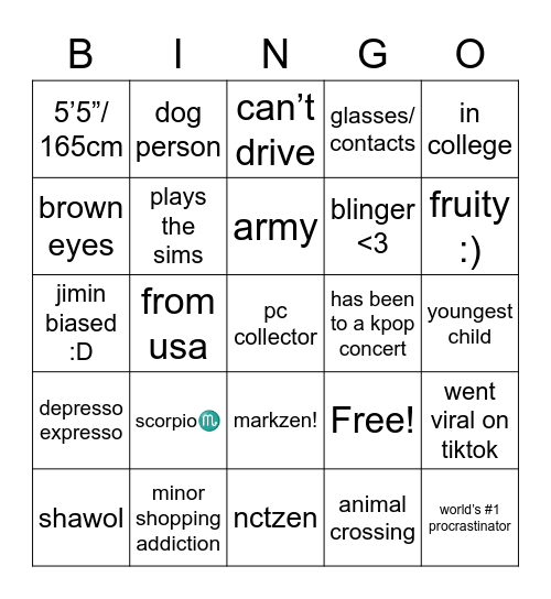 Rocky’s Bingo! Bingo Card