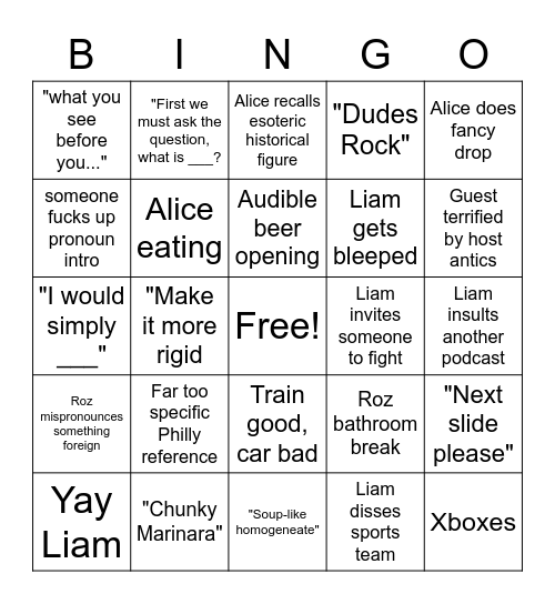 Well There's Your Problem Bingo Card