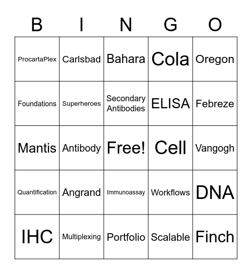 Lets Play Bingo Card