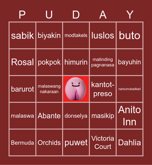 RTC Online PUDAY Night! [Filipino Reference 3] Bingo Card