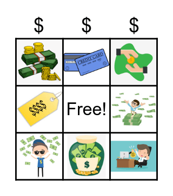 Money & Things BINGO Card