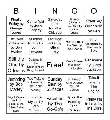 olc Bingo Card
