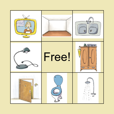 Furniture Bingo Card