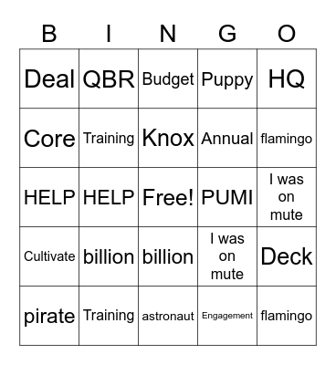 Feb All Hands Bingo Card
