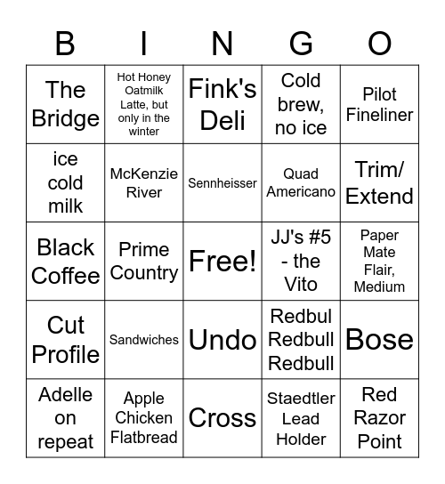 Know Your Office Mates Bingo Card