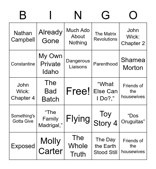 Cecile Alleyne Bingo Card