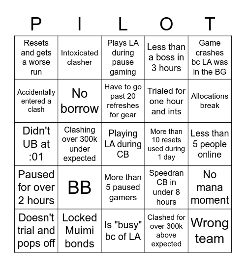 CB 13 LA Edition Bingo Card