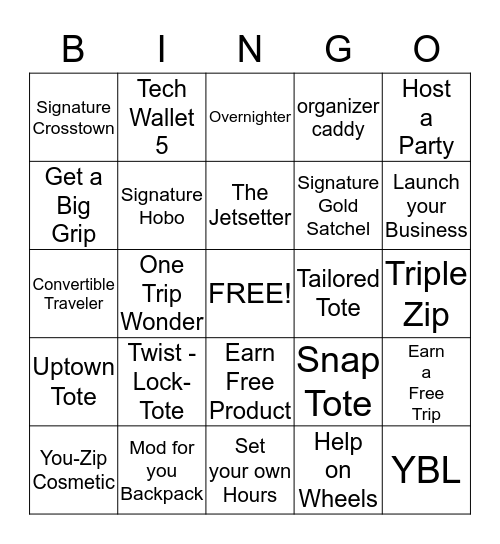 INITIALS-INC BINGO Card