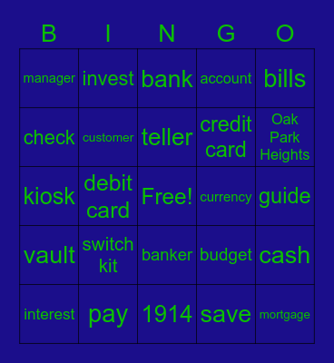 FSBT/VA BINGO Card