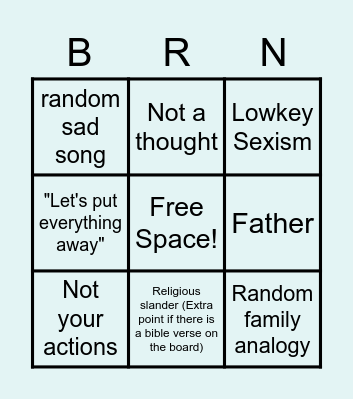 Braungo Bingo Card