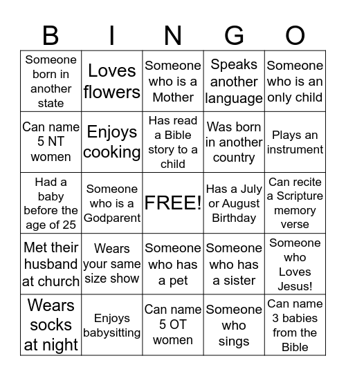 Vicky's Baby Shower 7/19/15  Bingo Card