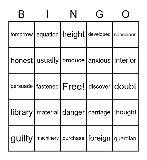 Sight Words (steps 7-12) Bingo Card