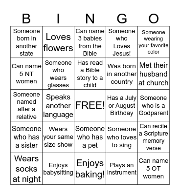 Vicky's Baby Shower 7/19/15  Bingo Card