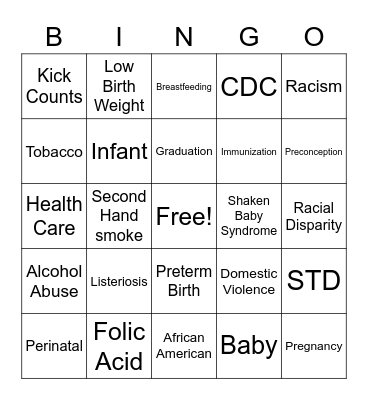Community Voice Bingo Card