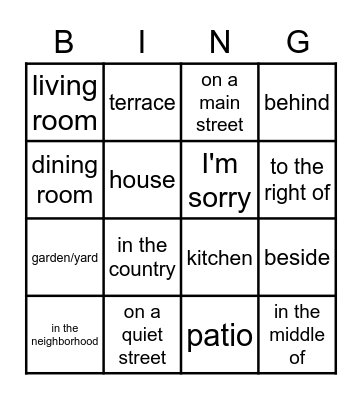 U3: Asi se dice 2 Bingo Card