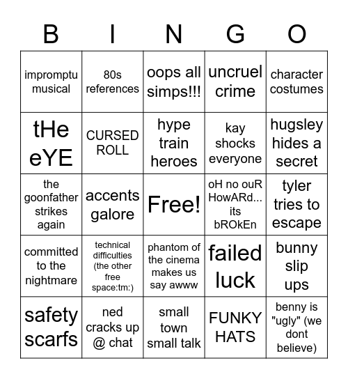 Goonthulhu 3.0 Bingo Card