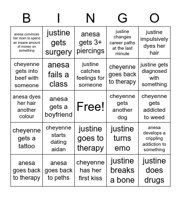 2022 Bingo ! Bingo Card
