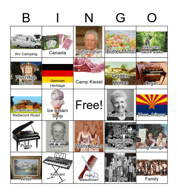 Grandma Charlotte Bingo Card