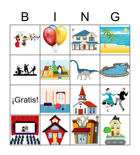 ¿Dónde estás? Bingo Card