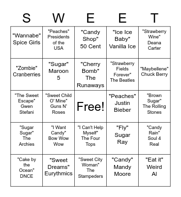 Desert Wars Bingo Card