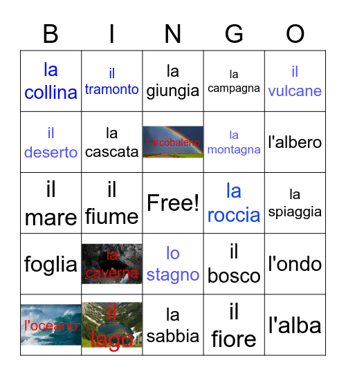 la natura Chimborazo Bingo Card
