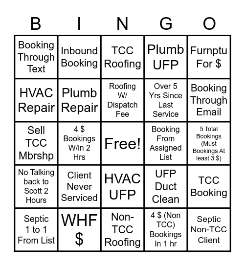 OUTBOUND Bingo Card