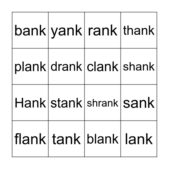 Lesson 14 Review Bingo Card