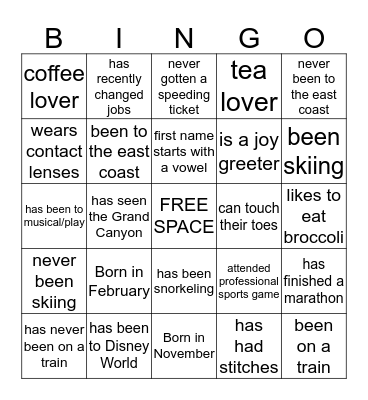 Women Living Connected Bingo Card