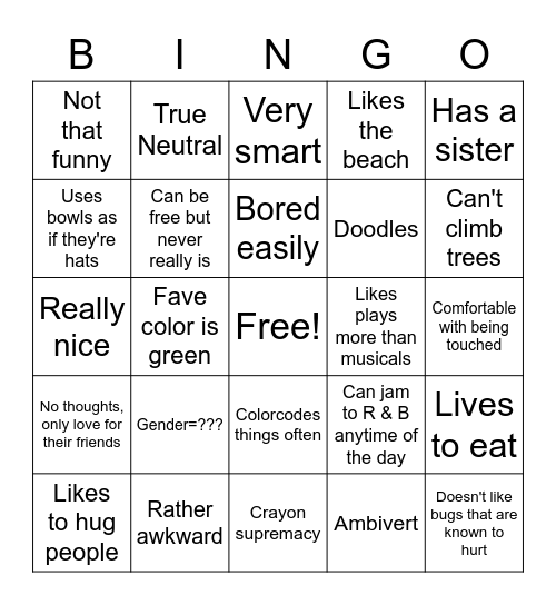 How Much Do You Have In Common With Zuri? Bingo Card