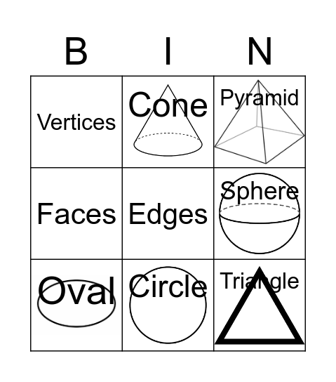 2D and 3D Bingo Card