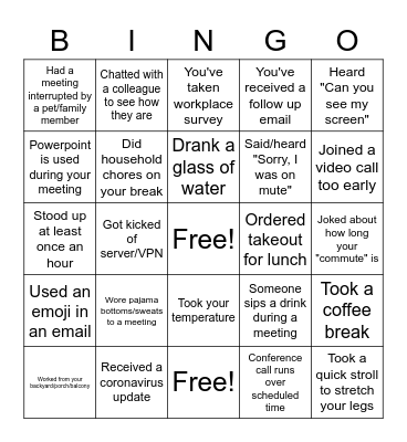 Employee Mixer Bingo! Bingo Card