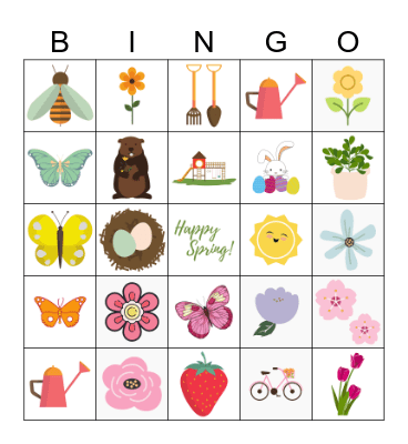 Spring BINGO Card