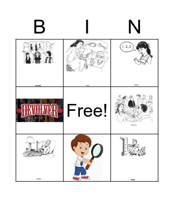 stem-changing verbs o:ue Bingo Card