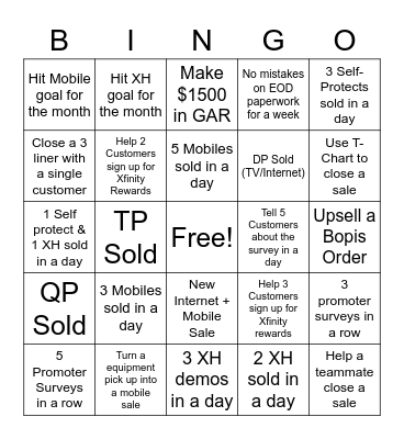 Market Square Bingo Card