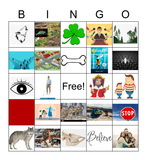 Vocabulary Review Bingo Card