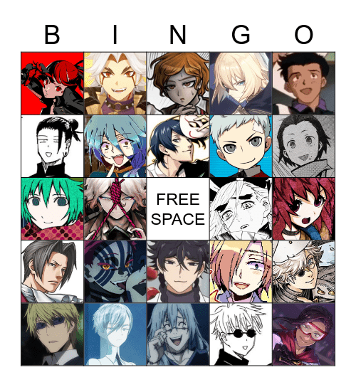 Favorite Character Bingo Card