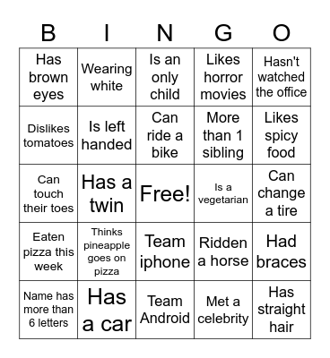 Bingo Card