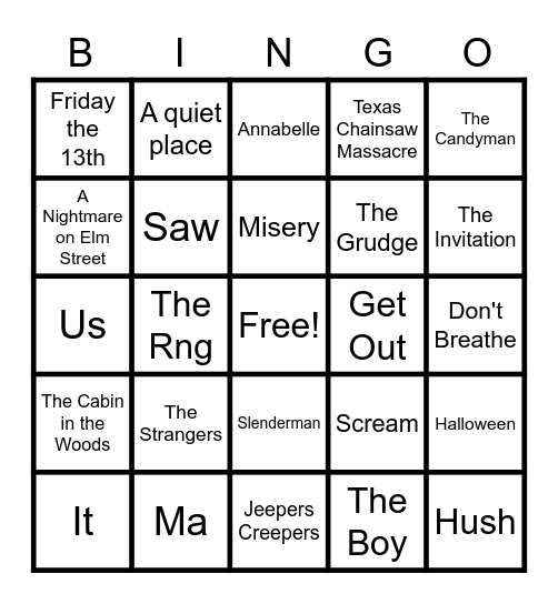 Current Events Bingo Card