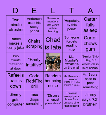 AP Physics C, 2021-2022 BINGO Card